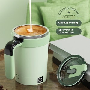 Wholesale Portable Modern Automatic Stirring Coffee <b>Mug</b> with Stainless Steel USB Rechargeable Vacuum <b>Insulated</b> for Hot Drinks - Product Image 1
