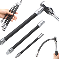 Jeu d'extensions flexibles pour clé à douille, 1/2 ", 3/8 ", 1/4 ", noires, 3 pièces
