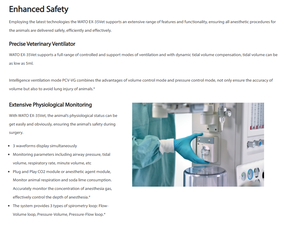 Mindray WATO EX-35 Vétérinaire Enfants à Adultes Appareil d'anesthésie portable général - Product Image 5