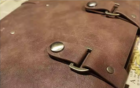 Cuaderno de Cuero Vintage Creativo en Oferta, Cuaderno de Hojas Sueltas A5