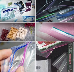 Trung quốc Ôn Châu Kinh Tế Giá Rẻ Nhựa Ziploc Đông Lạnh Túi Snack Niêm Phong Cắt Zip Khóa Túi Làm Máy - Product Image 2