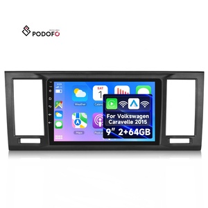 Autoradio Android Podofo 9" per <span class=keywords><strong>Volkswagen</strong></span> <span class=keywords><strong>Caravelle</strong></span> 2015 con Carplay Wireless, Android Auto, WIFI, HIFI, BT di Fabbrica - Product Image 1