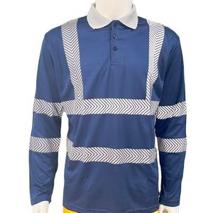 Polo da Lavoro Personalizzata con Logo, Alta Visibilità Arancione, Manica Corta Riflettente con Freccia - Product Image 4