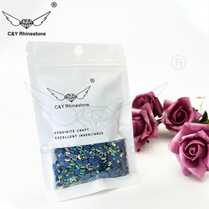 Keo pha lê chất lượng cao CY bán buôn, đá trang trí hình kim cương, mặt phẳng, đính nóng, dùng cho trang sức - Product Image 4