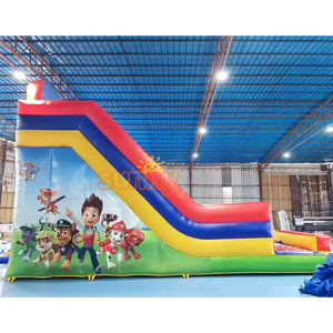 Structure gonflable commerciale à thème dessin animé <span class=keywords><strong>Pat</strong></span>' <span class=keywords><strong>Patrouille</strong></span>, avec toboggan et espace de saut, en PVC - Product Image 5