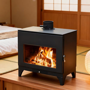 Poêle à bois moderne de petite taille pour la maison, en acier, sans fumée, facile à <span class=keywords><strong>nettoyer</strong></span>, circulation d'oxygène, foyer à bois pour la vie quotidienne - Product Image 4
