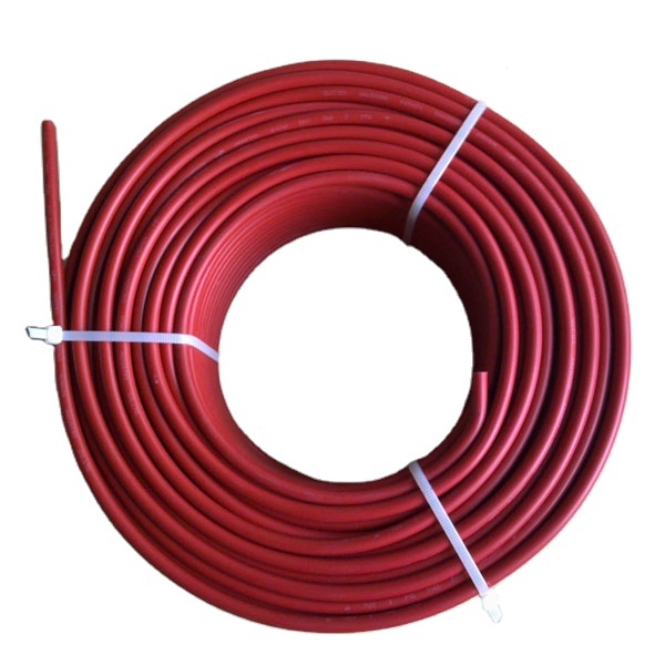 DC Solar Cable Stranded Copper Conductor UV Resistant for CE for for 6mm2 Black Red 1.5KV Solar Project Cable
