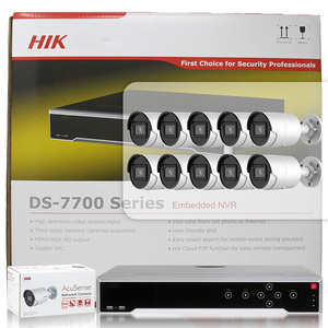 Système de sécurité HIK 16 canaux 16 PoE <span class=keywords><strong>DS</strong></span>-<span class=keywords><strong>7716NI</strong></span>-K4-16P 1.5U 4K NVR 4 MP AcuSense Caméra réseau Bullet - Product Image 2