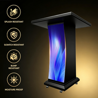 Écran LED GOB d'intérieur personnalisé en couleur, panneau flexible incurvé 3840Hz, Plug & Play pour conférences de presse et salles de cours