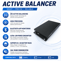 Balanceador JK-B2A16S JKBMS, Ecualizador Activo Inteligente de 2A para Paquetes de Baterías de Iones de Litio, Lifepo4 y Lto de 4s, 7s, 8s, 16s y 20s, Envío DDP
