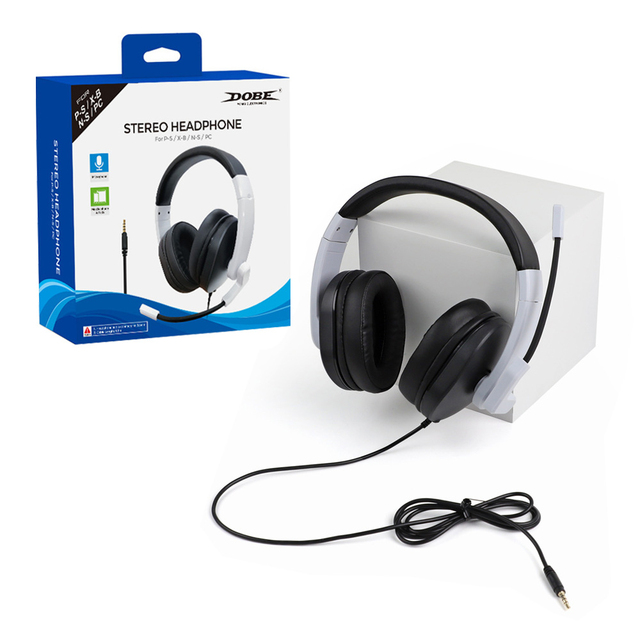 Noise Cancelling Gaming Headset for PS5 PS4 Xbox Switch PC Headphone Mic Wired Earphone 3.5mm Port