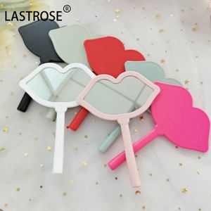 White Red Small Handheld Pocket <b>Makeup</b> Mirror Magnifying Lighted Customizable Private Label Mini Cosmetic Mirrors OEM Options - Product Image 5