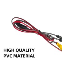 Caméra de recul pour voiture avec écran de transmission, résolution 720P, gaine en PVC, câble AV de 1 m et connecteurs femelle-femelle