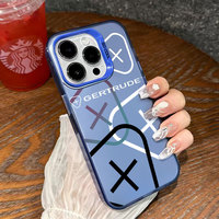 Coque de téléphone colorée avec impression UV IMD pour iPhone Xr Xs 12 13 11 14 15 16 17 Pro Max Coque Vrunk Gertrude Hull