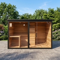 Sauna extérieur et bain froid combinés, fonction vapeur sèche traditionnelle, fourniture directe usine
