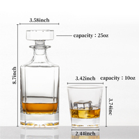 Ensemble de carafe à whisky gravée sur mesure de 750 ml avec 2 verres, coffret cadeau magnétique de luxe, emballage haut de gamme en stock, pour hommes et garçons d'honneur
