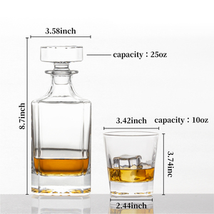 Ensemble de carafe à whisky gravée sur mesure de 750 ml avec 2 verres, coffret cadeau magnétique de luxe, emballage haut de gamme en stock, pour hommes et garçons d'honneur - Product Image 4