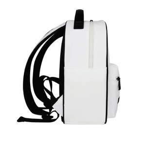 กระเป๋าเป้ผ้าแคนวาสสีขาวรีไซเคิลพิมพ์ลายตามสั่ง กระเป๋าโลโก้โรงเรียนรักษ์โลก รับผลิตแบบ OEM กระเป๋าแบรนด์ส่วนตัว กระเป๋าเป้เด็ก - Product Image 2