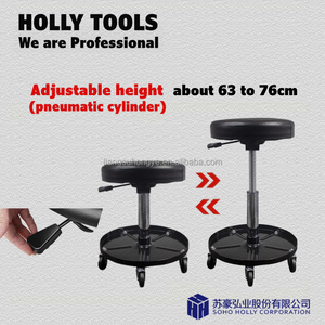 Forme ronde voiture moteur réparation propre beauté travail tabouret roulant Auto cire vernis siège roulant hauteur réglable Garage chaise de travail - Product Image 3