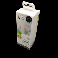 Boîte pliable en PET recyclable imprimée sur mesure, transparente, avec impression couleur, emballage plastique pour cosmétiques, emballage blister, taille personnalisée