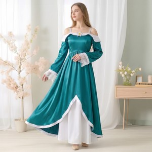 Disfraz de Rosalina, vestido largo con hombros descubiertos para niños, disfraz de princesa de Super Mario, edad de 8 a 13 años - Product Image 1
