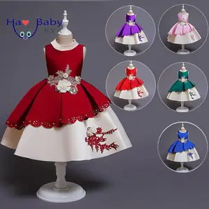 Okuahao-robe de princesse bouffante pour enfants, style européen et américain, tenue de fête, pour filles, nouvelle collection