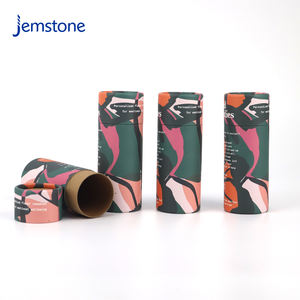 Luxury Eco-Friendly Recycled Cosmetic <b>Bottles</b> Customized Size Gold Foil Embossed Four-Color Custom Logo Cylinder Tube - Product Image 2