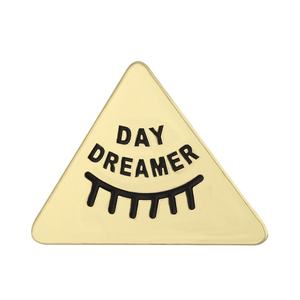 Fábrica Atacado Lapela Pin Triângulo Geométrico One-eye Acessórios Quirky Cílios Emblema De Metal Personalizado Esmalte Pinos - Product Image 1