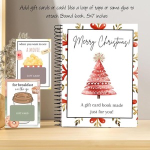 Libro de Tarjetas de Regalo Navideñas con Encuadernación Espiral DIY, con 12/30 Páginas para Cumpleaños, Navidad y Año Nuevo - Product Image 6