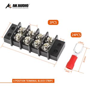 C10 vít kép khối thiết bị đầu cuối dải 2 4 6 8 10 12 vị trí với 16-14awg cách điện ngã ba dây kết nối - Product Image 4