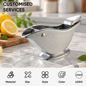 Presse-citron manuelle en aluminium de qualité alimentaire robuste avec base stable pour cuisine commerciale et usage domestique - Product Image 2