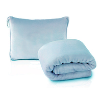 Vente chaude appui-tête oreiller portable flanelle voyage couverture avion air couverture confortable châle couverture