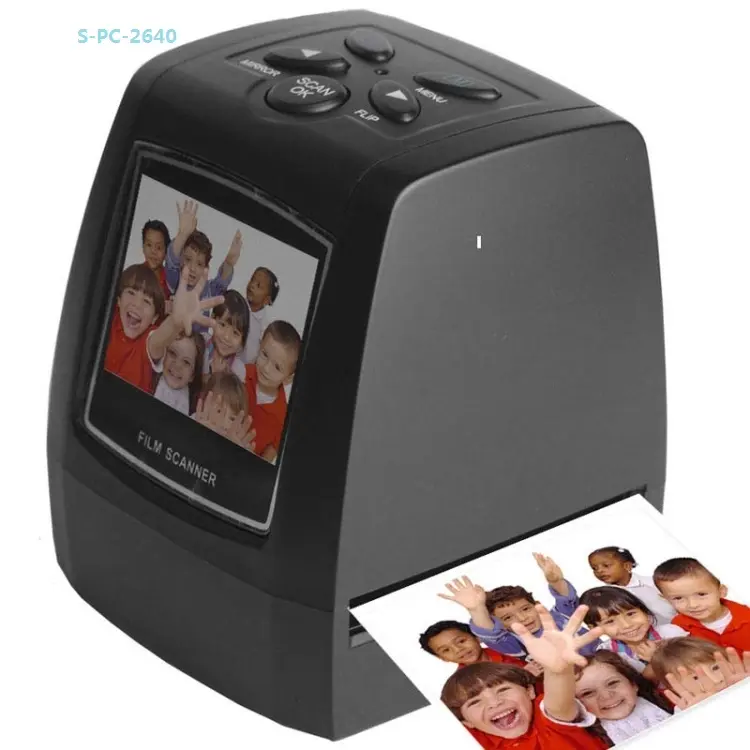 Prezzo di fabbrica USB 2.0 Stampante Fotografica 35mm Film Scanner Negativi 5MP Schermo LCD TFT da 2.36 pollici Scanner per Pellicole
