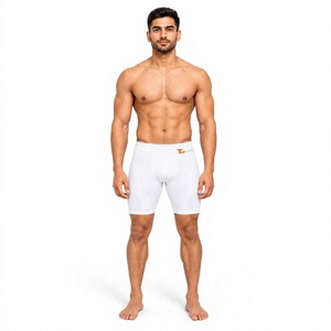 Pantalones Cortos de Compresión para Hombre, para Ciclismo, Tejido Flexible que Absorbe la Humedad, Capa Base Deportiva, Ajuste Atlético - Product Image 2
