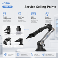 Akurasi Tinggi ±0.1mm Lengan Robot Industri 6 Axis FT04-700 Beban Angkut 7kg Lengan Robot Otomatis untuk Penanganan & Penyortiran Presisi
