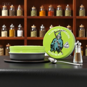 Latas Pequeñas de Aluminio para Especias y Condimentos |   Recipientes Metálicos para Hierbas de Grado Alimenticio con Tapa |   Mini Frascos de Embalaje Reciclables - Product Image 3