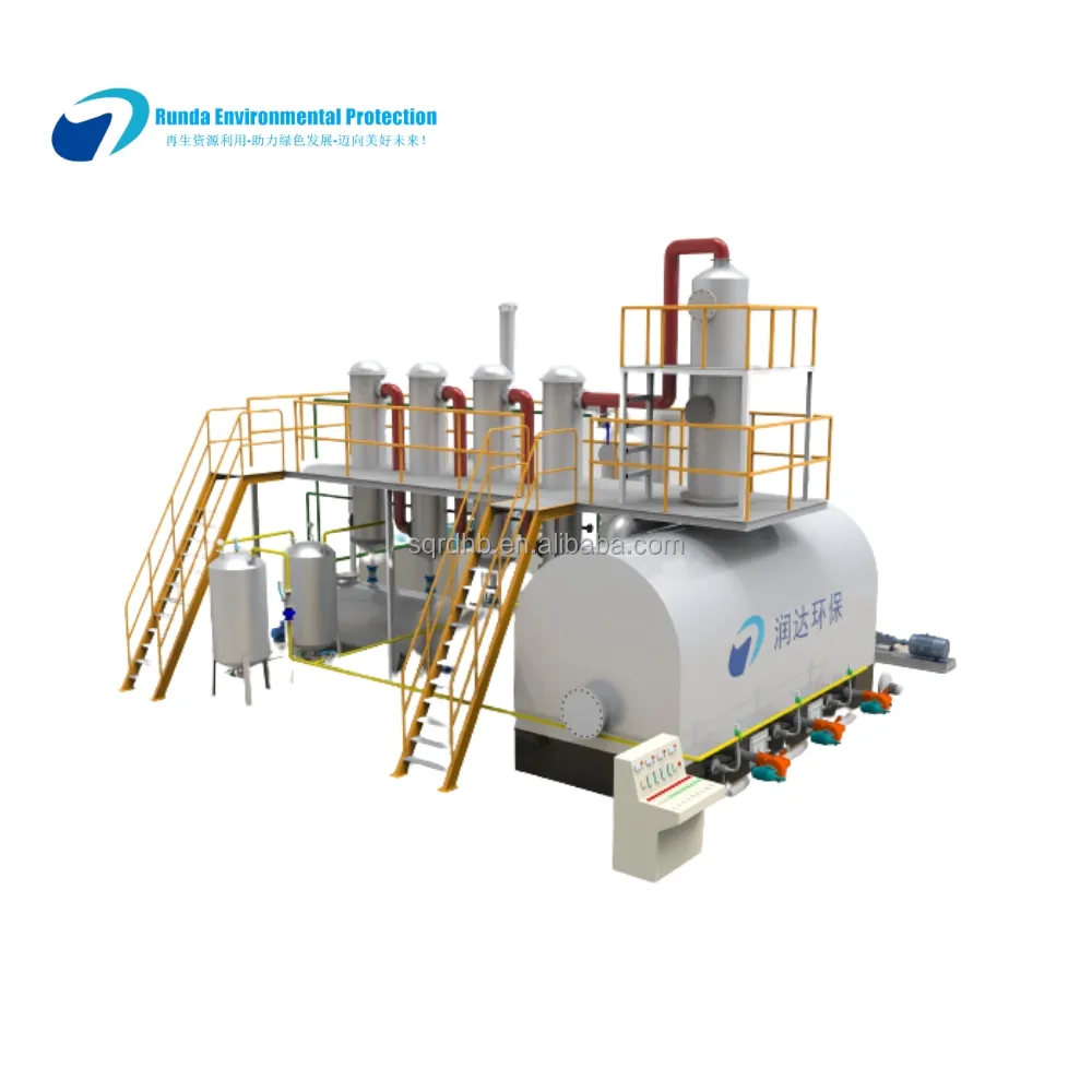 Máy Nhiệt phân nhiệt độ cao chuyển đổi nhựa thải thành nhà máy nhiệt phân nhiên liệu tinh chế