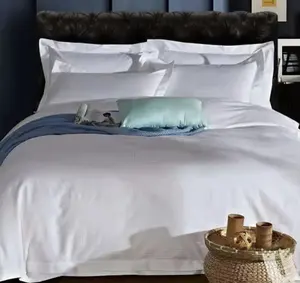 ठंडा बिस्तर चादरें सेट 300tc 100% कार्बनिक कार्बनिक कपास चादरें 600 टीसी