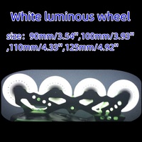 Accessoires de sport de plein air Roues de patins à roulettes lumineuses à LED clignotantes 90A Patinage de vitesse Slalom Glisse Roues de patins à roulettes en ligne 90 100 110mm