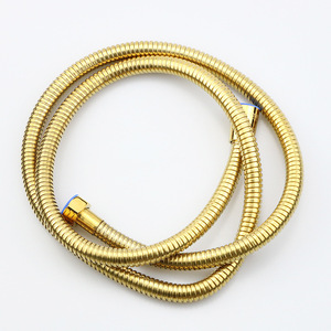 Manguera de Ducha Flexible de Acero Inoxidable Cromado Dorado de 1.5m, Fácil Instalación para Ducha de Mano y Bidé, 634168451612 Chr - Product Image 3