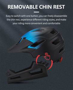 Casco de Ciclismo de Montaña de Cobertura Total de Alta Calidad con Estándar CE CPSC, Integral, Ligero, Ideal para Carreras de <span class=keywords><strong>BMX</strong></span> - Product Image 4