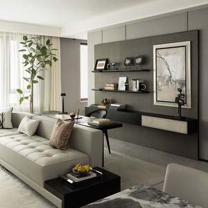 Meuble TV, armoire, table à manger au design moderne et minimaliste personnalisé pour la décoration intérieure de salon, chambre à coucher, hôtel de style américain - Product Image 2