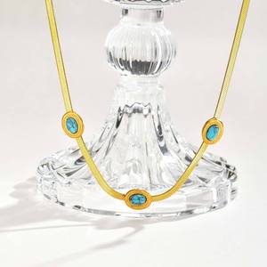Collier pendentif cerise Zhongzhe en acier inoxydable plaqué or 18 carats, chaîne fine, étanche et hypoallergénique – Nouvelle collection - Product Image 5