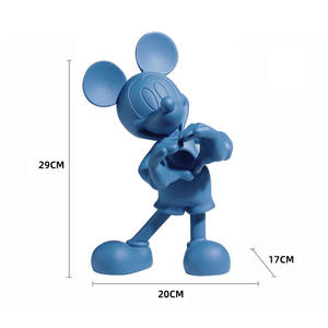 Figurine d'action <span class=keywords><strong>Mickey</strong></span> <span class=keywords><strong>Mouse</strong></span> en résine, faite à la main et peinte à la main, modèle de collection, cadeau décoratif - Product Image 4