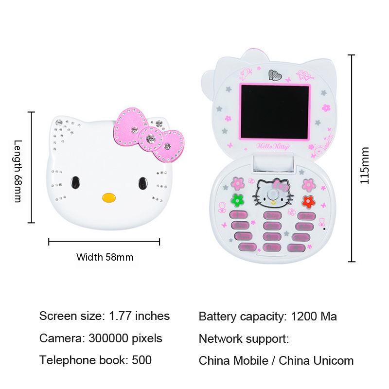 flip phone hello kitty