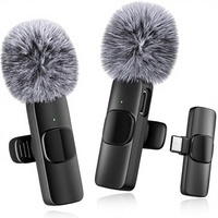 Micrófono Lavalier Inalámbrico Profesional para iPhone/iPad Android, Audio Nítido, Reducción de Ruido, Indicador de Batería