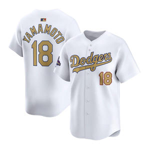 2025 Gold Collection Limited Heren Los Angeles Jersey Baseball Shirts Custom Wear Gestikte Geborduurde Uniformen met Logo's Wit - Product Image 6