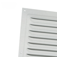 Grille de ventilation extérieure carrée moderne en alliage d'aluminium, pare-pluie, protection contre le vent, respirante, perforée, dissipation de la chaleur