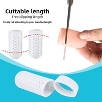 Nouveaux protège-orteils perforés en SEBS, anti-ampoules et soulageant la douleur ; protège-orteils respirants pour les grands et petits orteils, chaussettes pour orteils