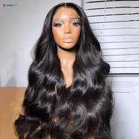 Perruque Lace Front Body Wave en Cheveux Humains Vierges Brésiliens Mink 13*4, Vente en Gros à Prix Abordable pour Femme Noire